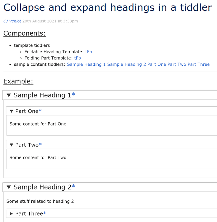  tw5 collapse and expand headings in a tiddler google group read 