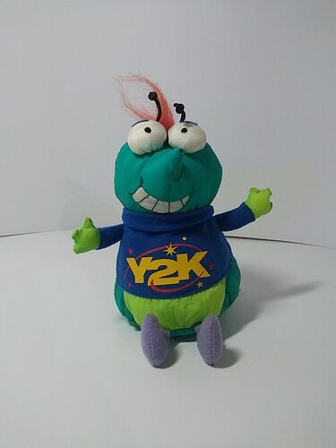 Vintage Hallmark Y2K Bug Crash Plush for Repair Parts Sound Effects not  Working