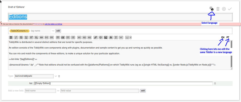 Multilanguage TiddlyWiki - Any existing resources? - Talk TW