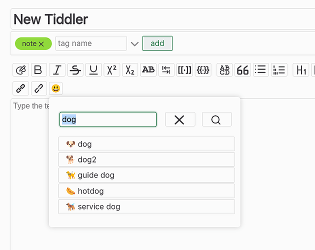 Tiddlywiki-Emoji-Picker