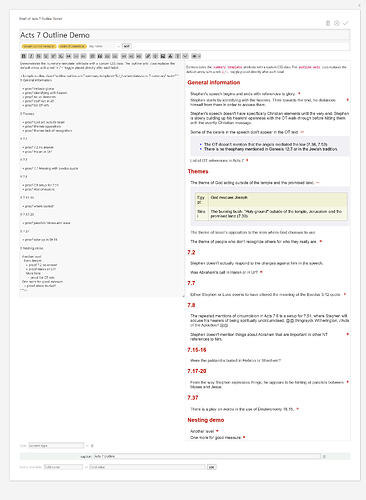 Acts 7 Outline Demo