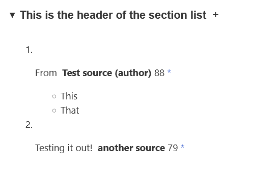 sectionlisteric