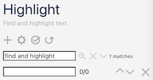 findAndHighlight
